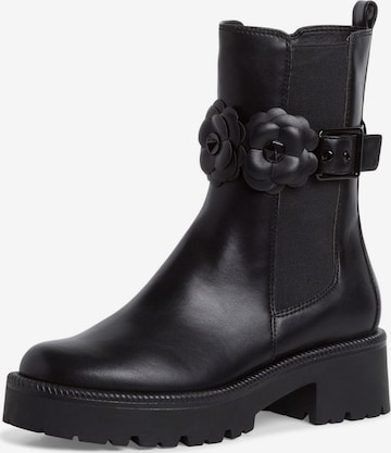 TAMARIS - Botas Chelsea en negro: frente