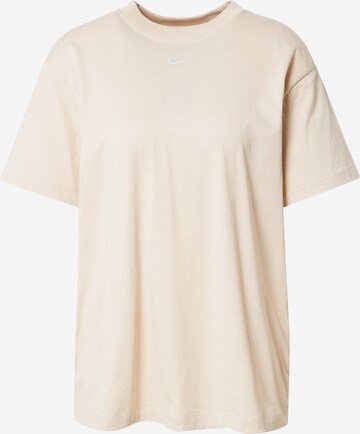 Nike Sportswear Shirt 'Essential' in Beige: voorkant