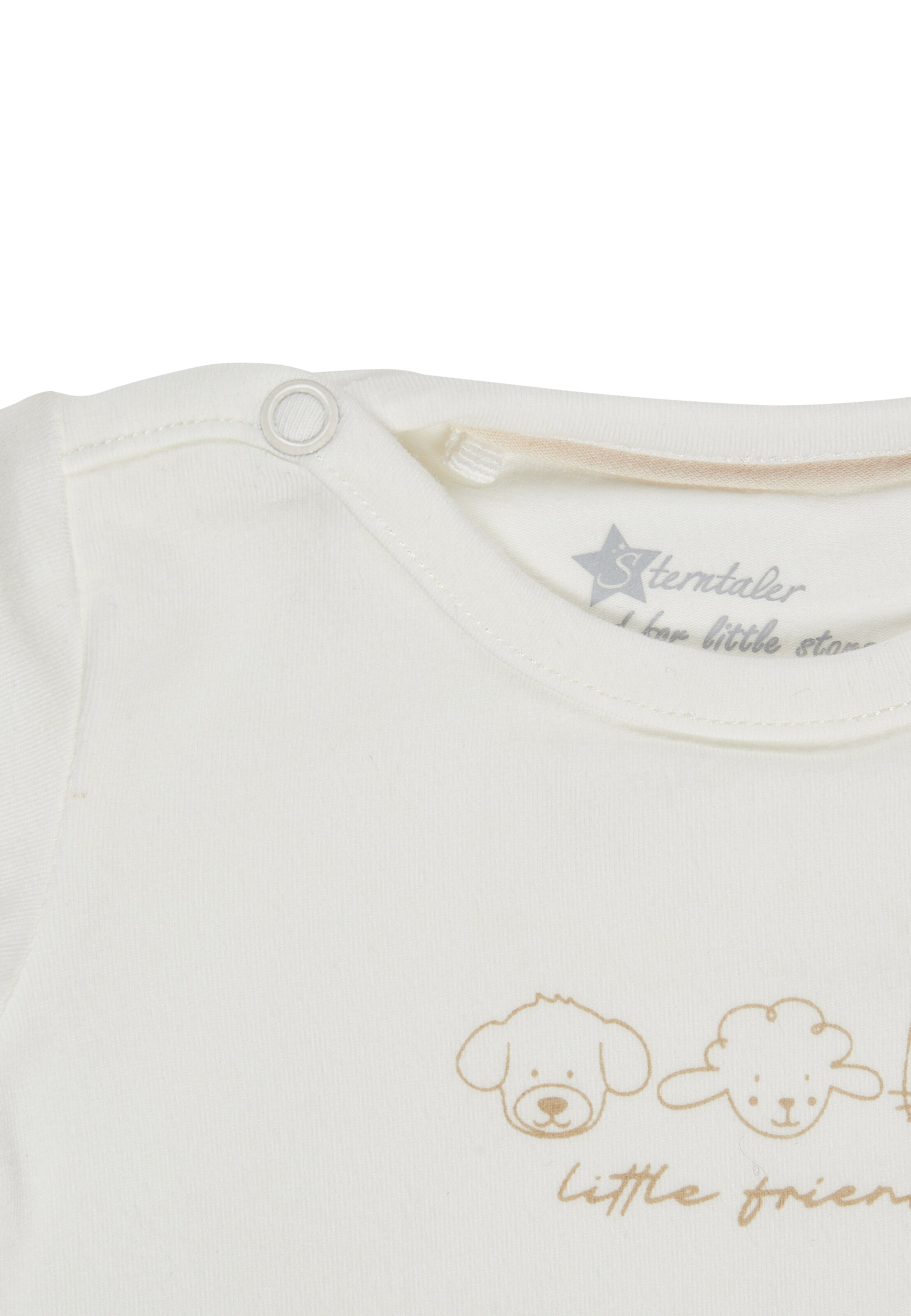 STERNTALER Romper/Bodysuit 'Freunde' in White
