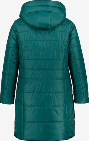 Ulla Popken Between-Seasons Coat in Green