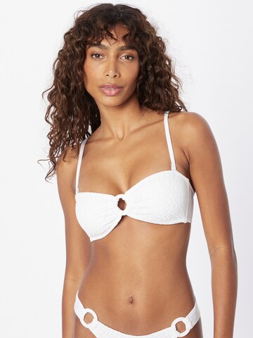 Dorina Bandeau Bikini top 'CAP FERRAT' in White: front