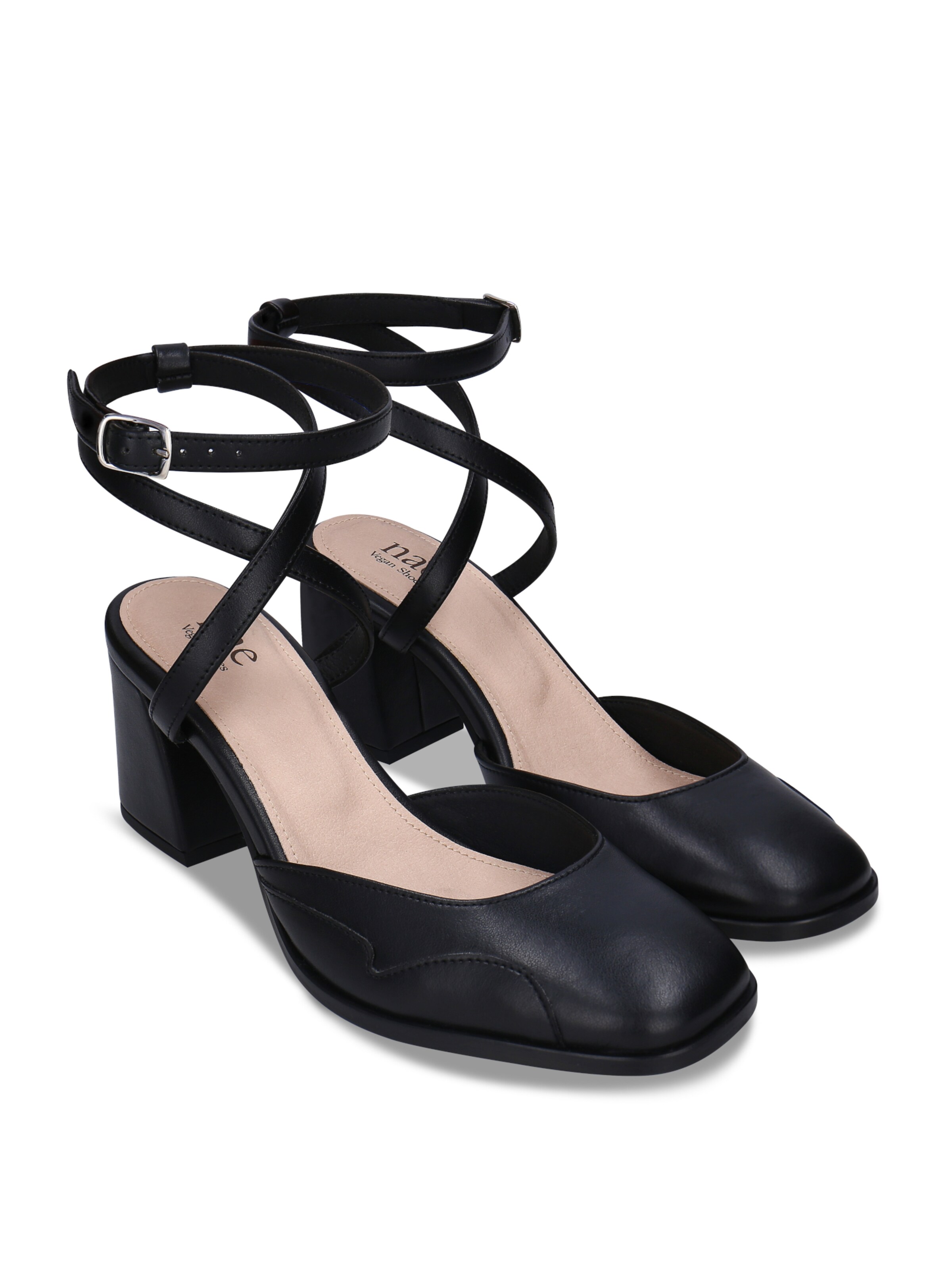 nae Vegan Shoes Sandaal 'LISA' in Zwart