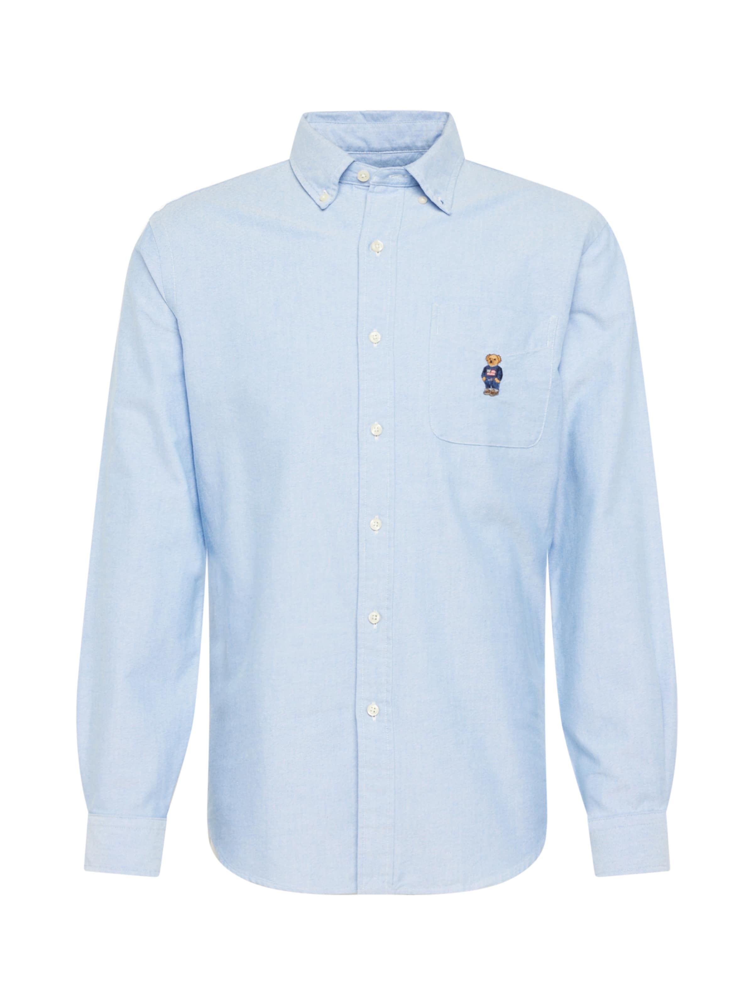 Polo Ralph Lauren Slim fit Button Up Shirt in Blue: front