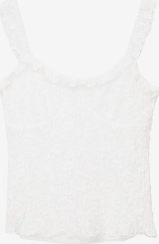 Pull&Bear Top - Biela: predná strana