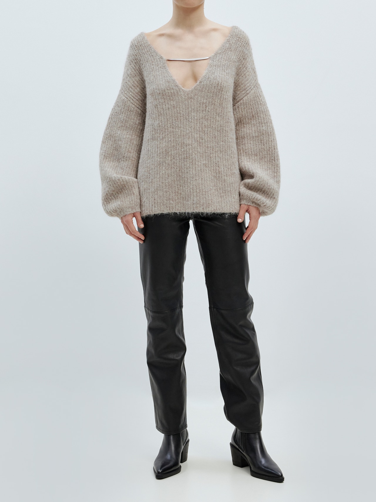EDITED Produkte Pullover 'Solea' beigemeliert