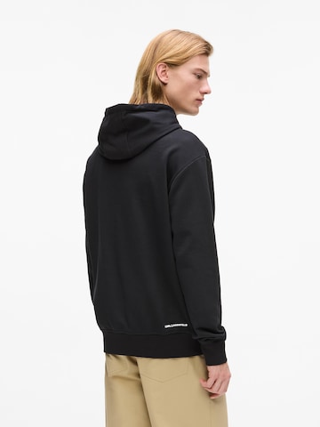 juoda Karl Lagerfeld Megztinis be užsegimo 'Ikon'