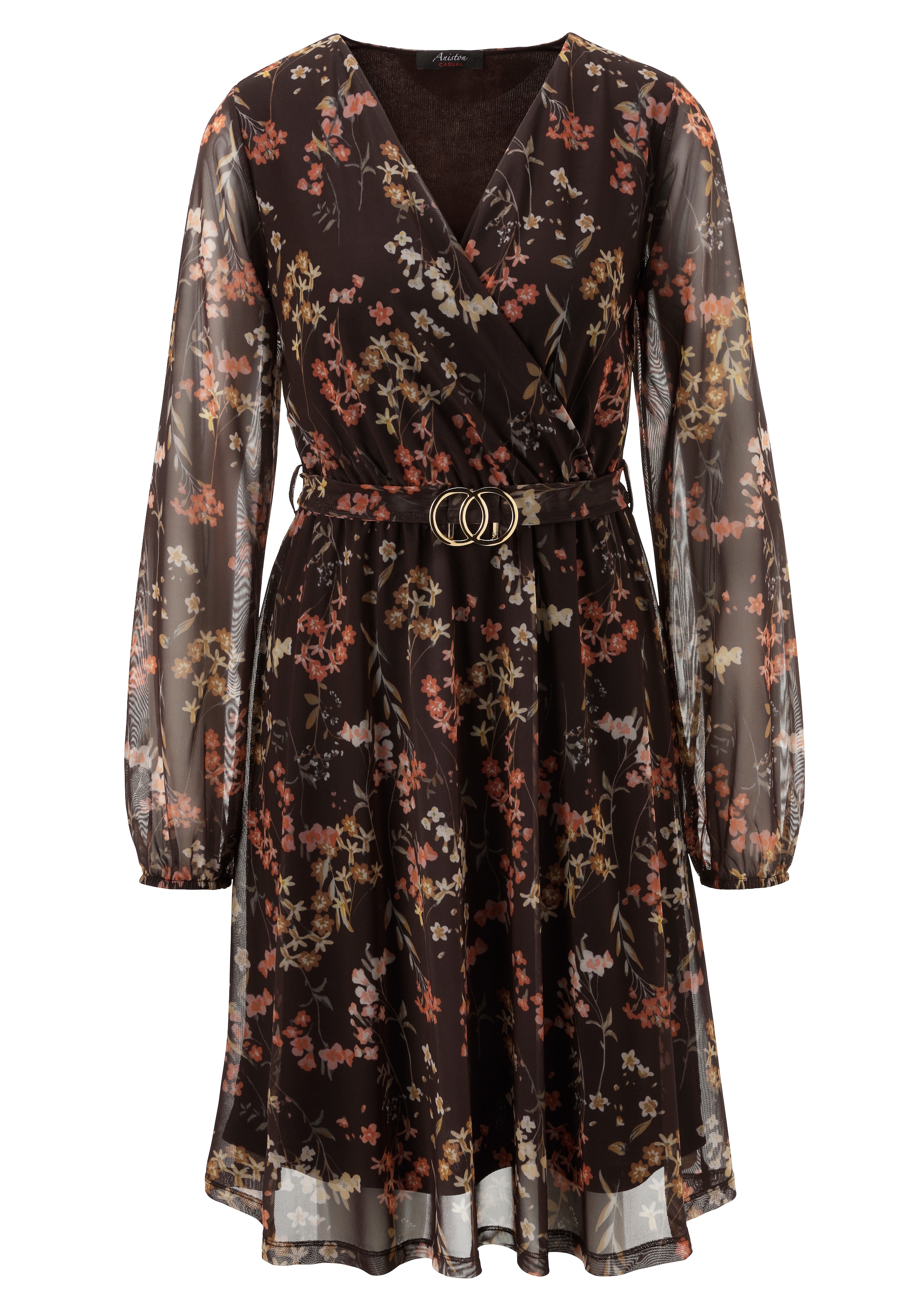 Aniston CASUAL Dress in Brown: front