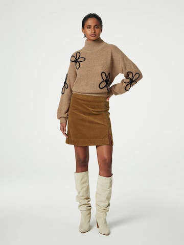 Fabienne Chapot Skirt 'Vivian' in Brown