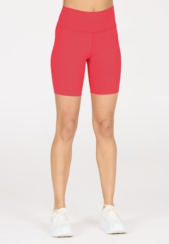 Athlecia Regular Sportbroek 'Bloom' in Rood: voorkant