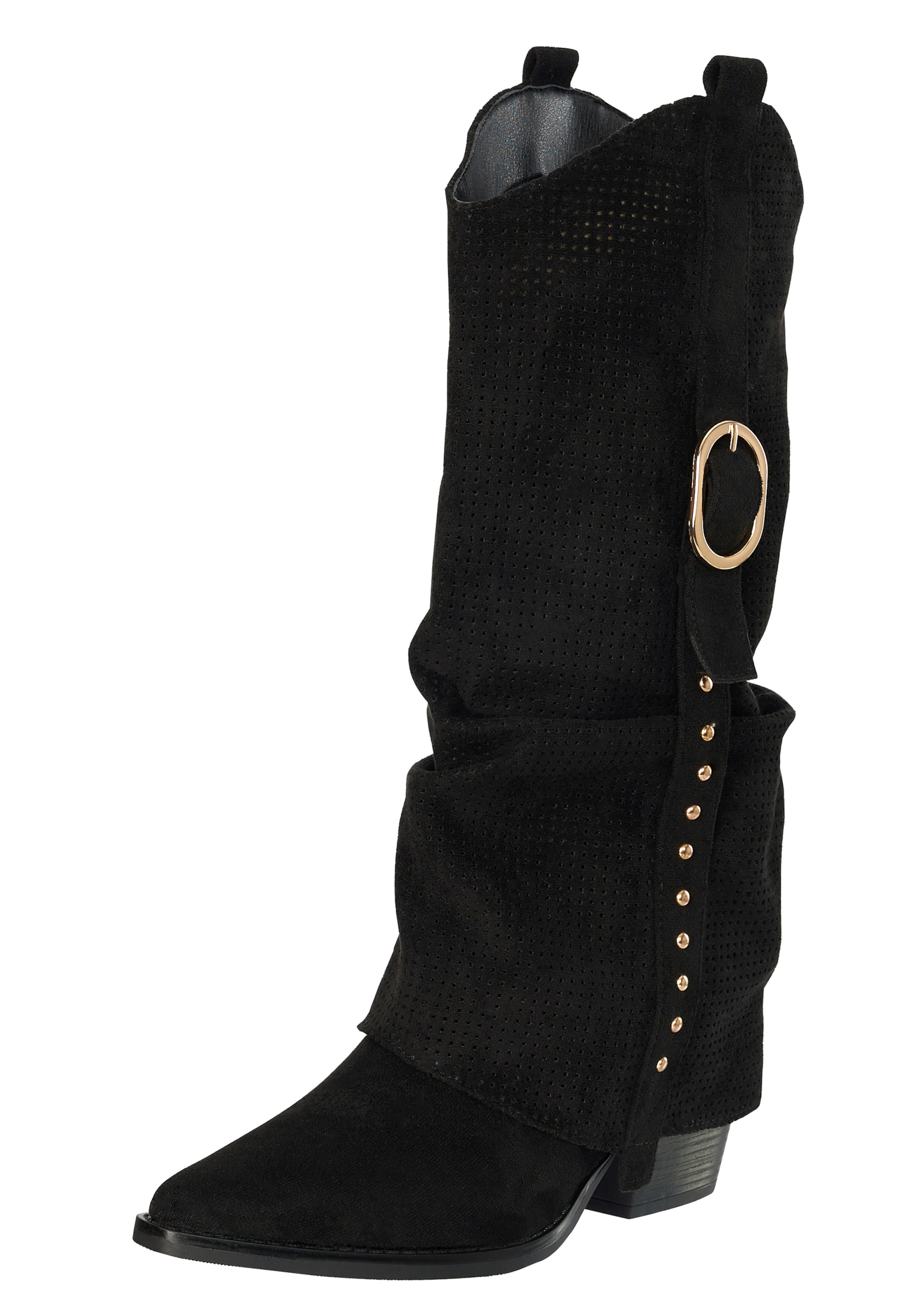 Stivale da cowboy di Salinyang in nero: frontale