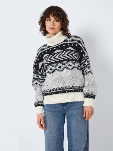 Noisy may Sweater 'SHARE' in Beige: front