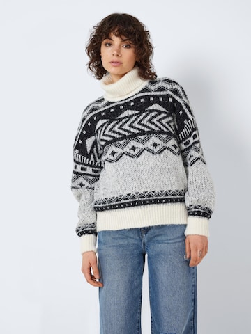 Noisy may Pullover 'SHARE' in Beige: predná strana