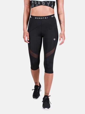 MOROTAI Skinny Workout Pants 'CAPRI PERFORMANCE' in Black: front