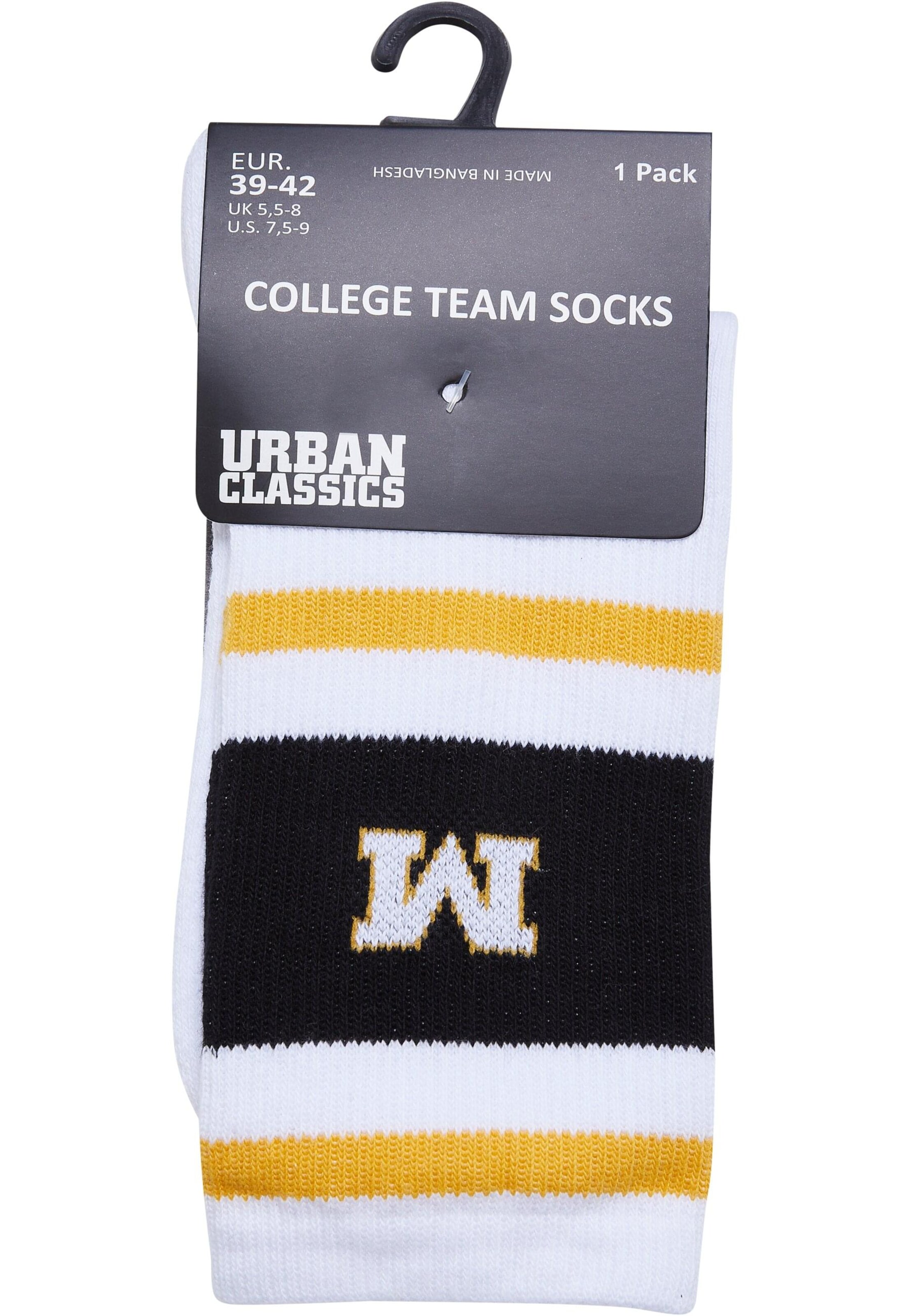 Urban Classics Ponožky 'College Team' – bílá