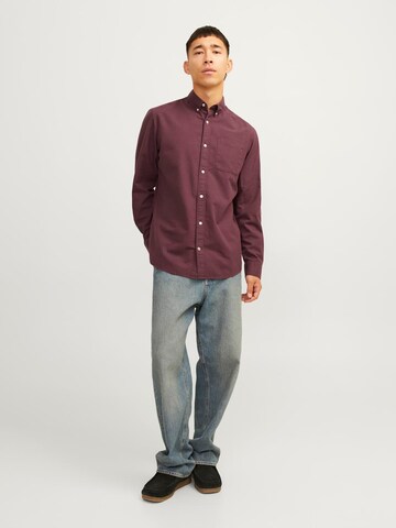 JACK & JONES Slim Fit Hemd in Rot