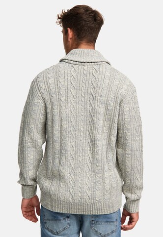 INDICODE JEANS Gebreid vest ' Ilterly ' in Grijs