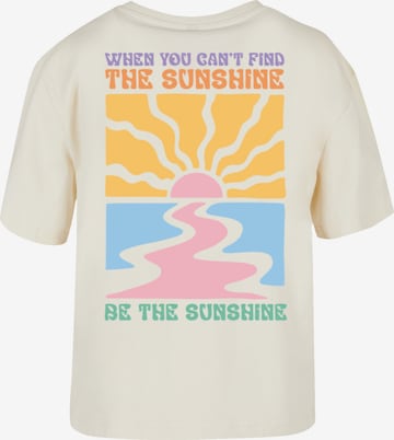 F4NT4STIC T-Shirt 'Be The Sunshine Color' in Beige: Vorderseite