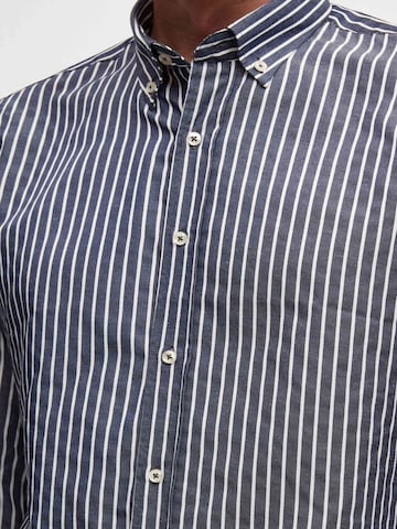 D’S Damat Regular fit Overhemd in Blauw
