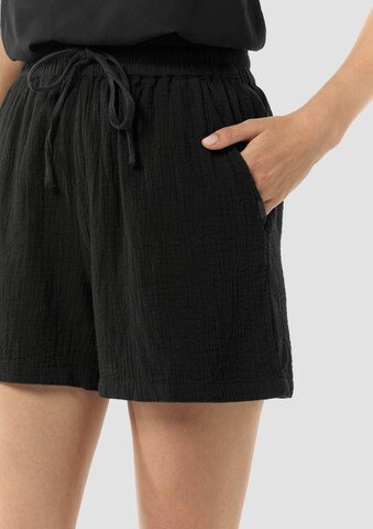 QS Loosefit Broek in Zwart