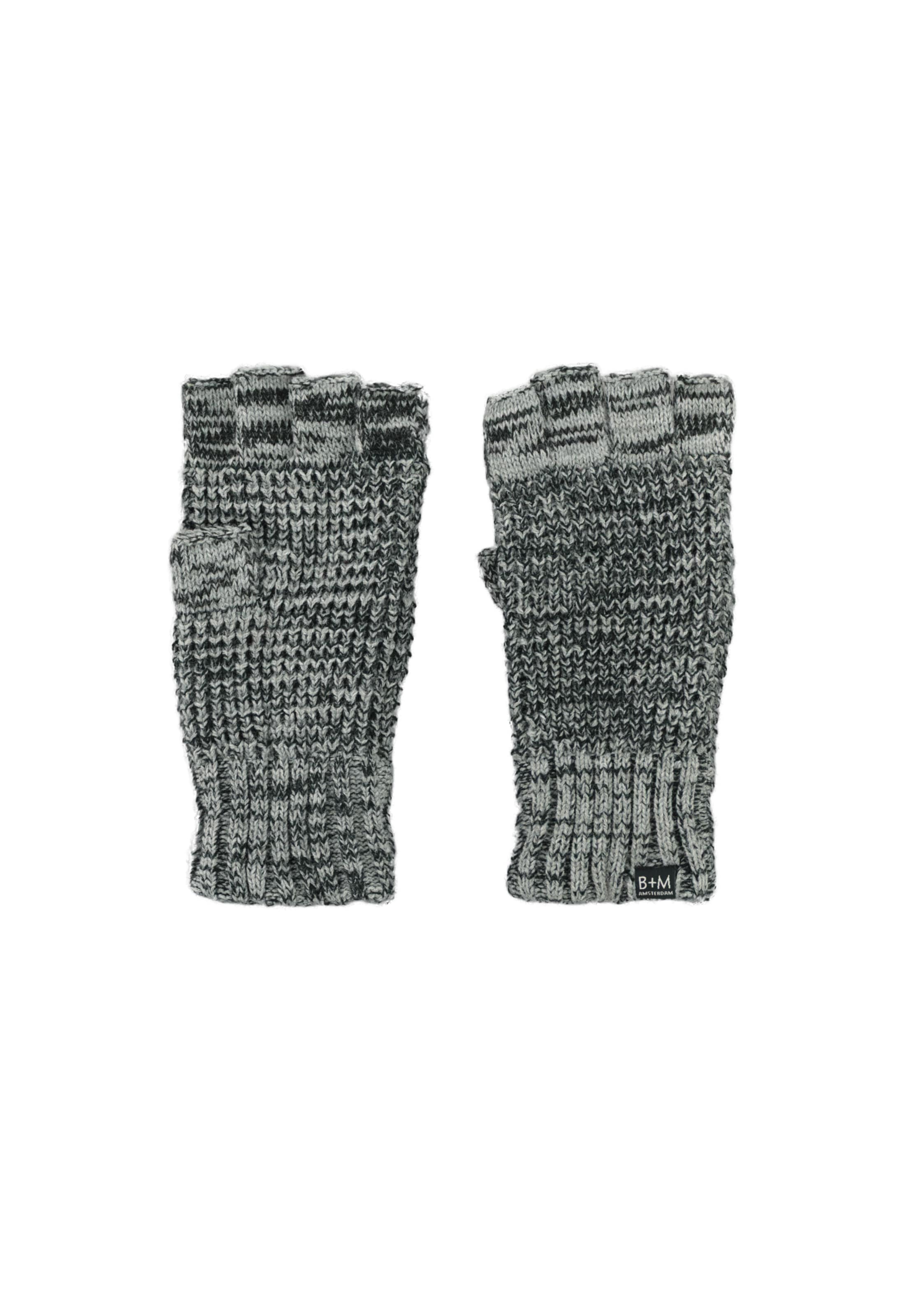 Bickley + Mitchell Γάντια με κομμένα δάχτυλα σε γκρι: μπροστά