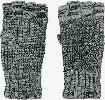 pilka Bickley + Mitchell Amsterdam Trumpos pirštinės be pirštų galų: priekis