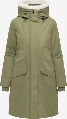 Cappotto invernale 'Bibber-Beauty 14' di NAVAHOO in verde: frontale