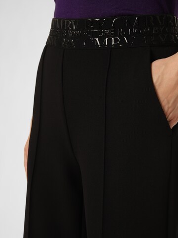 Cambio Regular Pleat-Front Pants 'Cameron' in Black