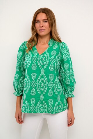 CULTURE Blouse in Groen: voorkant