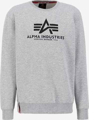 ALPHA INDUSTRIES Μπλούζα φούτερ σε γκρι: μπροστά