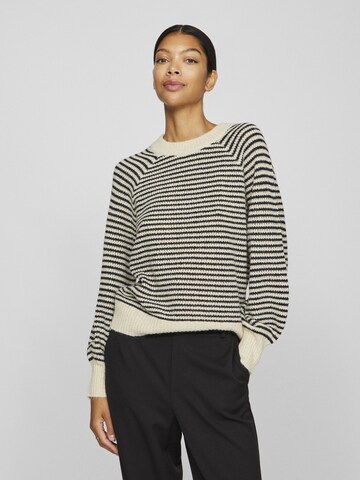Pull-over 'VISofina' VILA en beige : devant