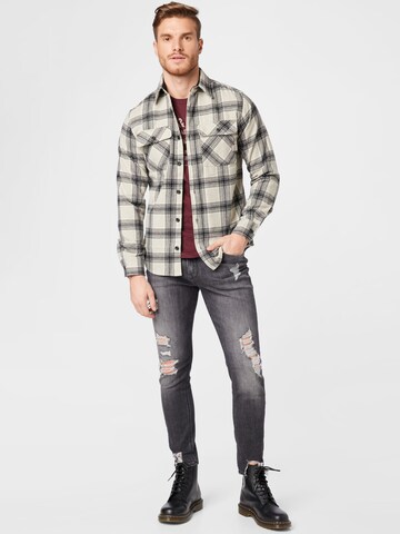 JACK & JONES Слим фит Дънки 'Pete' в черно