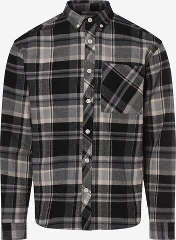 Aygill's Regular fit Button Up Shirt in Black: front