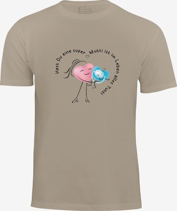 Cotton Prime Shirt 'Super Mutti' in Beige: voorkant