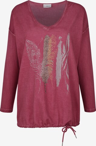 MIAMODA Sweatshirt in Rood: voorkant