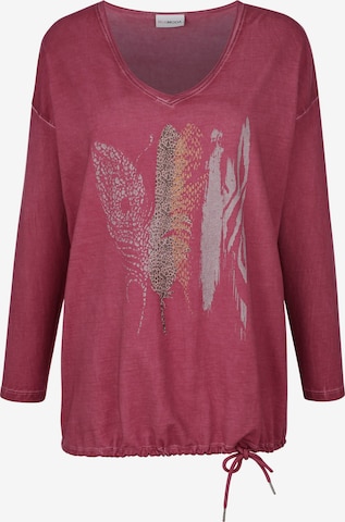 Sweat-shirt MIAMODA en rouge : devant