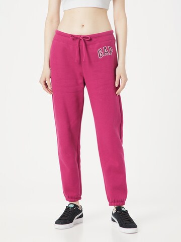 GAP Tapered Broek 'HERITAGE' in Rood: voorkant