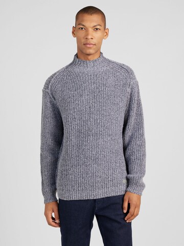 Calvin Klein Пуловер в сиво: отпред