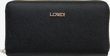 L.CREDI Wallet 'Poema' in Black: front