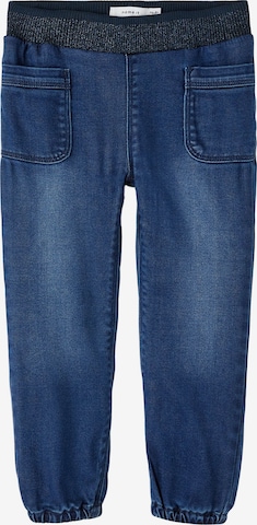 NAME IT Avsmalnet Jeans 'Bella' i blå: forside