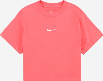 Nike Sportswear Koszulka 'ESSNTL' w kolorze pomarańczowy: przód