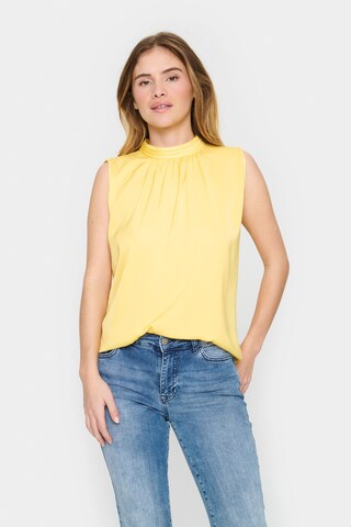 SAINT TROPEZ Μπλούζα 'Aileen' σε κίτρινο: μπροστά