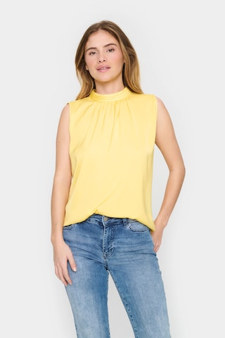 Camicia da donna 'Aileen' di SAINT TROPEZ in giallo: frontale