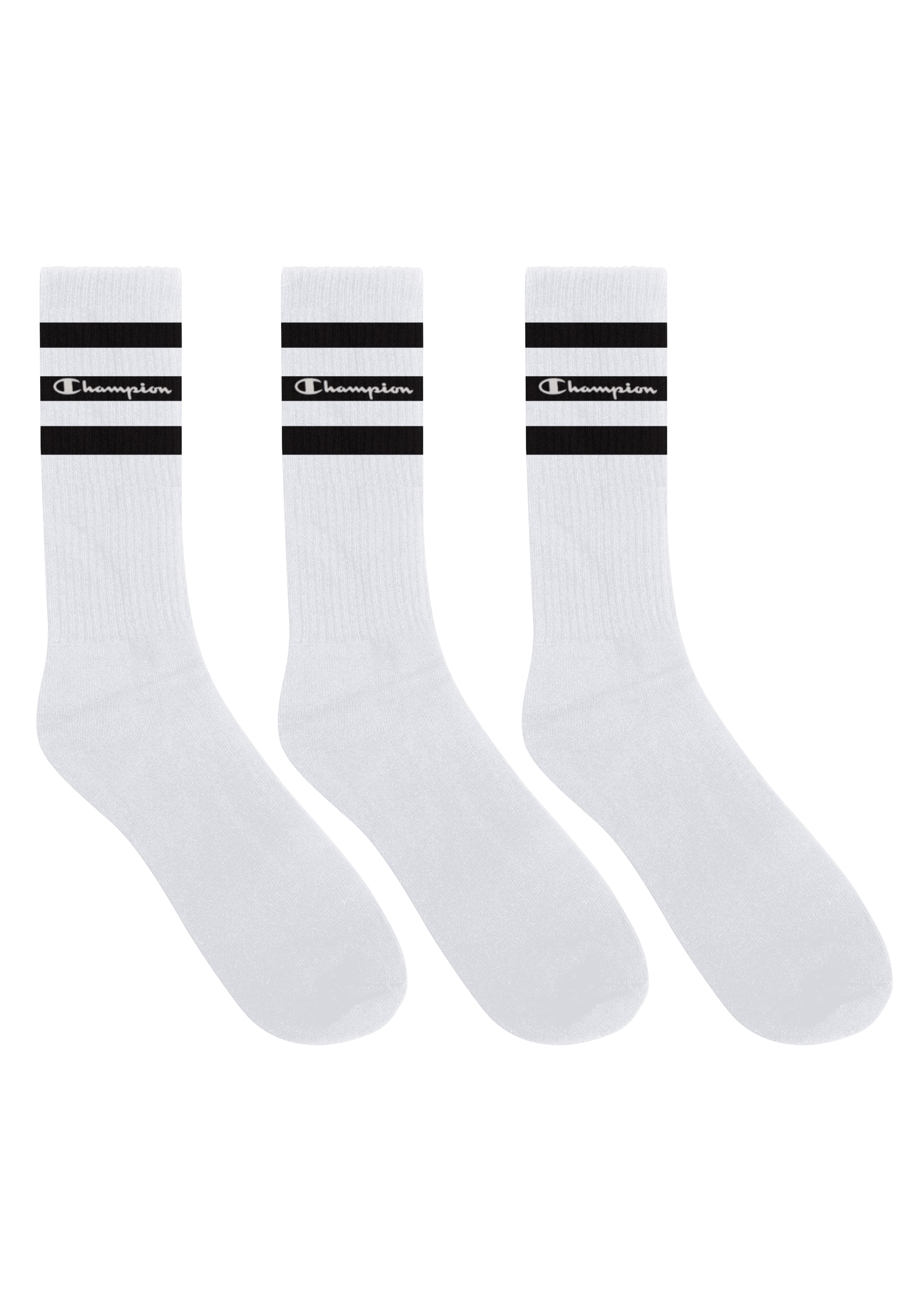 Champion Authentic Athletic Apparel Athletic Socks in White: front