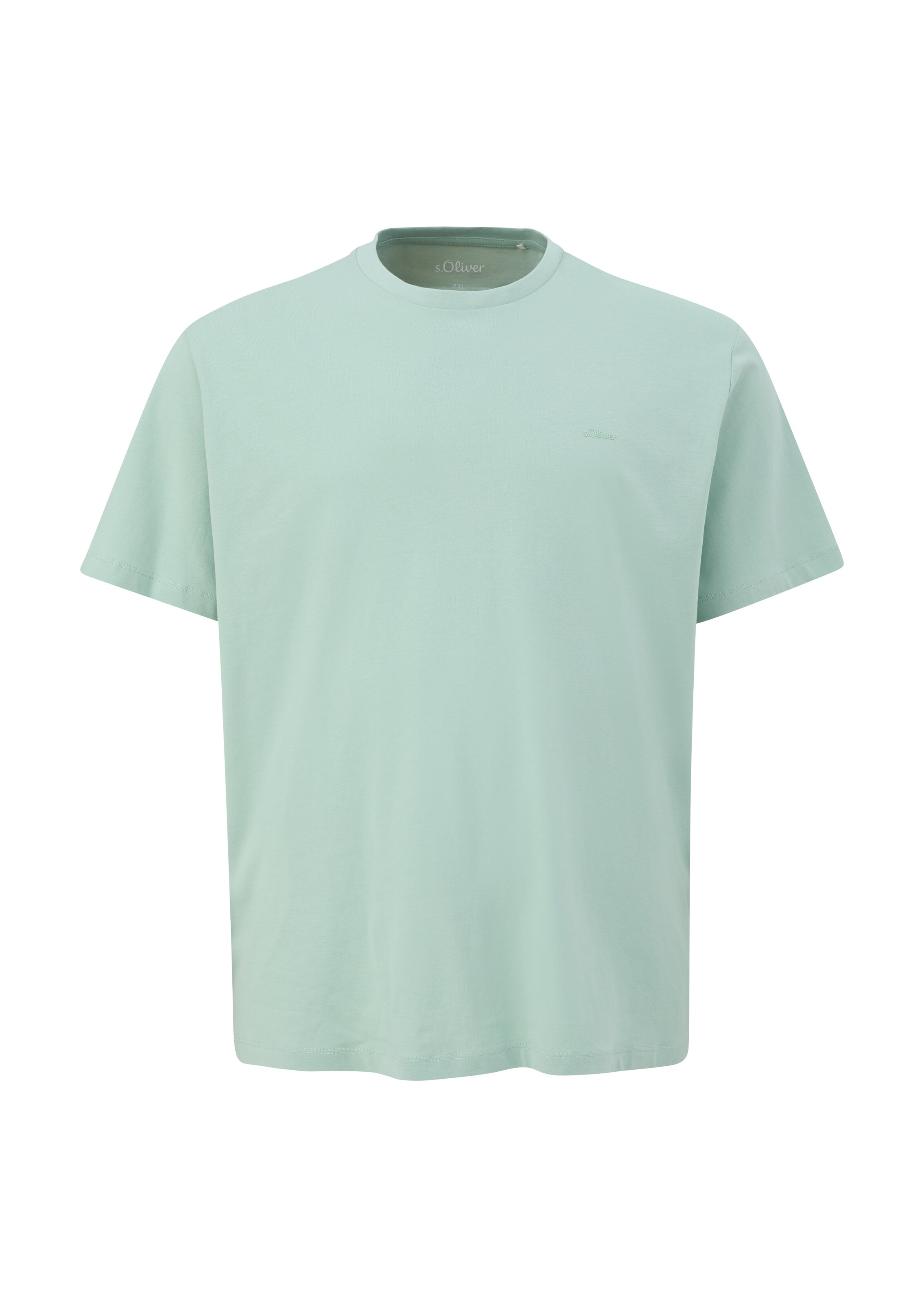 s.Oliver Red Label Big & Tall Shirt in Groen: voorkant