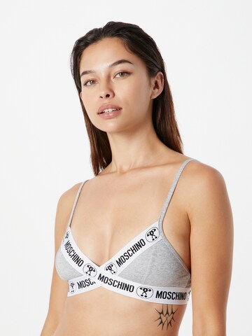 Moschino Underwear Triangel Bikinitop 'Reggiseno' in Grau: Vorderseite