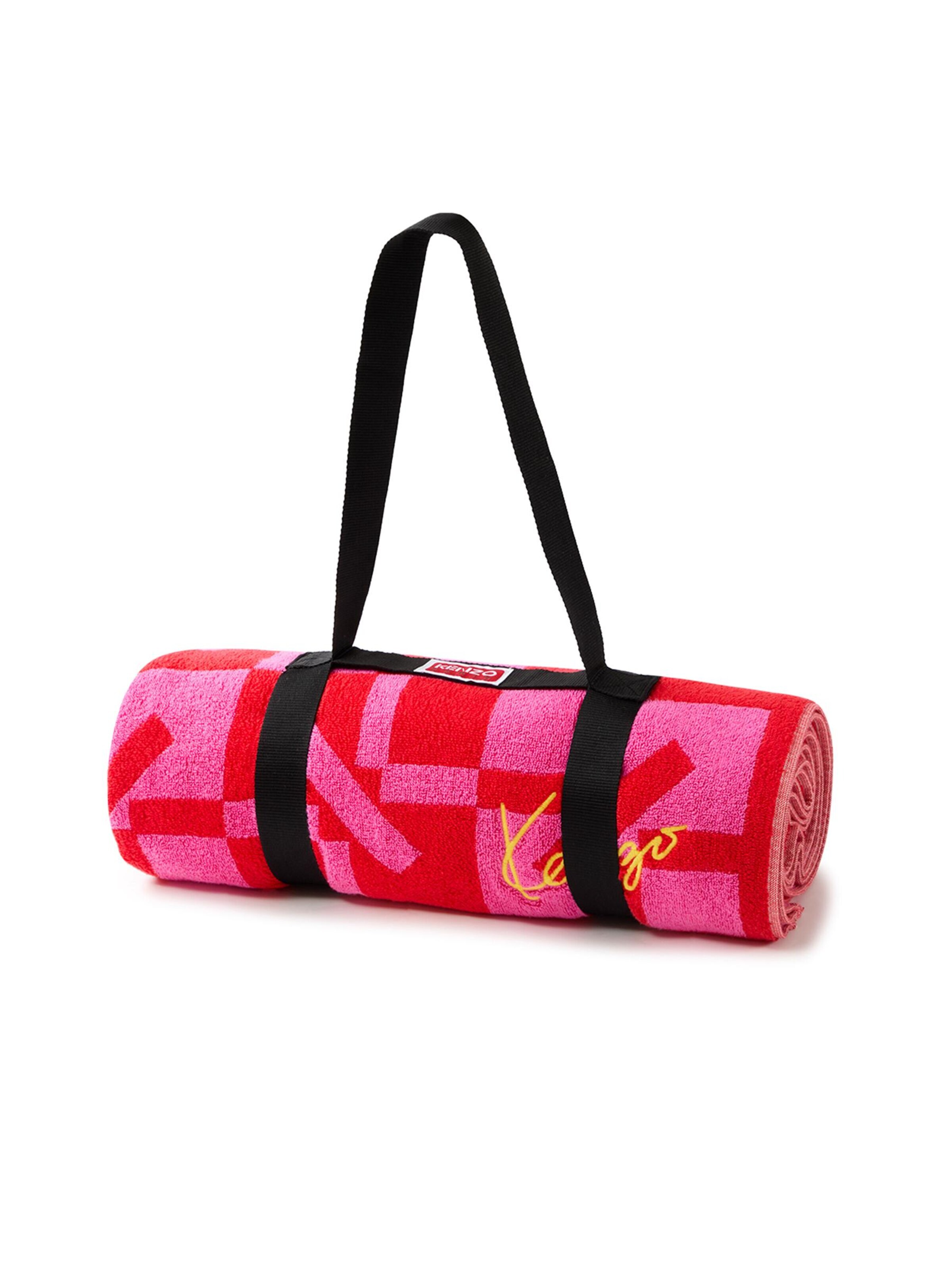 KENZO Towel 'KMONOGRA' in Red