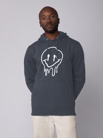 Sweat-shirt 'Smiley' Watapparel en gris : devant
