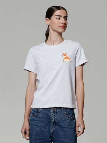 T-shirt 'Corgi' Watapparel en blanc : devant