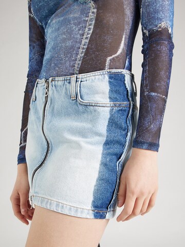 DIESEL Skirt 'DE-RON-S4' in Blue