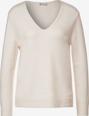 STREET ONE Sweater in Beige: front